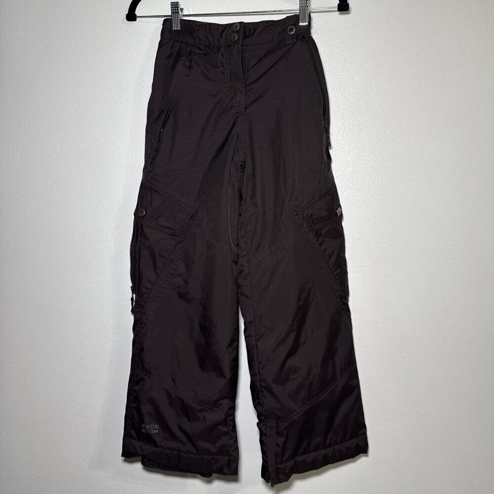 PWDR Room Ski Snow Pants Youth Small‎ Insulated Waterproof Snowboard PWDR Black